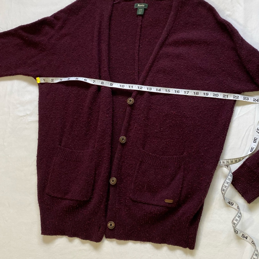 Medium Maroon Roots Cardigan - Picture 6 of 9